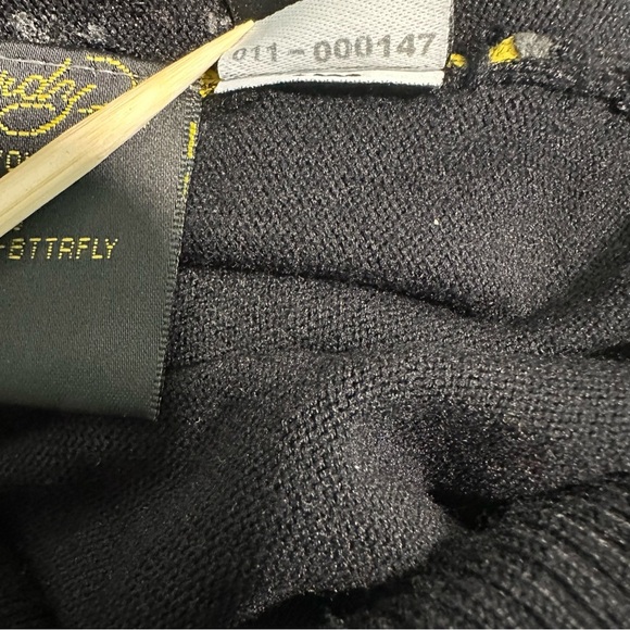 Vtg Ed Hardy By Christian Audigier Hooded Mini Dress SZ Large Knit Butterfly EUC - Picture 6 of 11